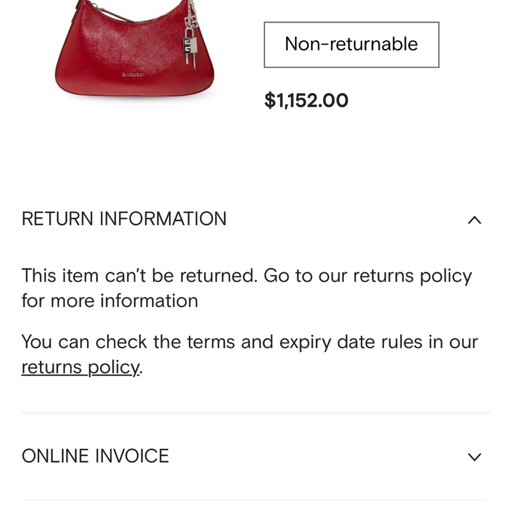 Givenchy Red Patent Leather Shoulder Bag with Charm - Picture 8 of 8